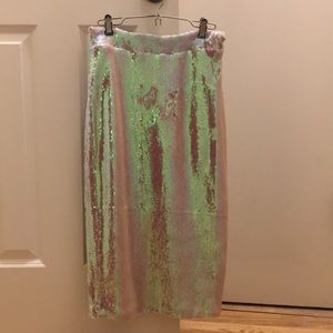 Sequin pencil skirt